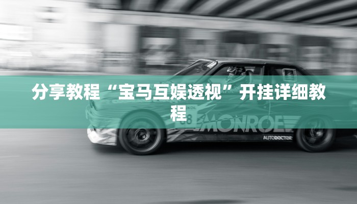 分享教程“宝马互娱透视”开挂详细教程