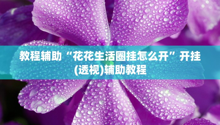 教程辅助“花花生活圈挂怎么开”开挂(透视)辅助教程