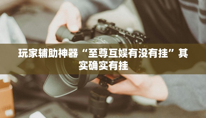 玩家辅助神器“至尊互娱有没有挂”其实确实有挂