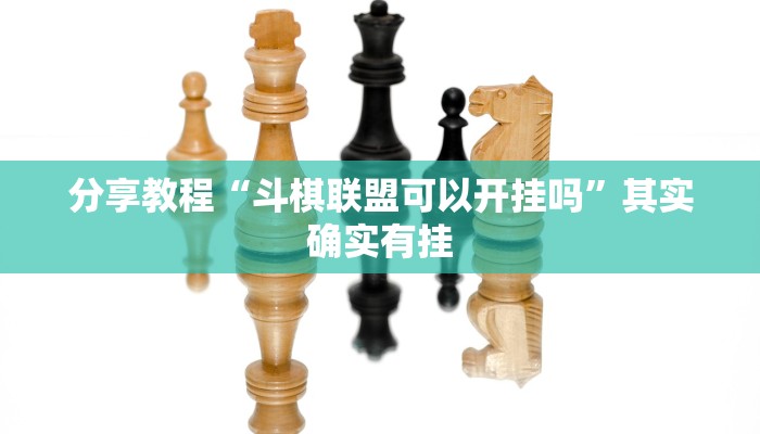分享教程“斗棋联盟可以开挂吗”其实确实有挂