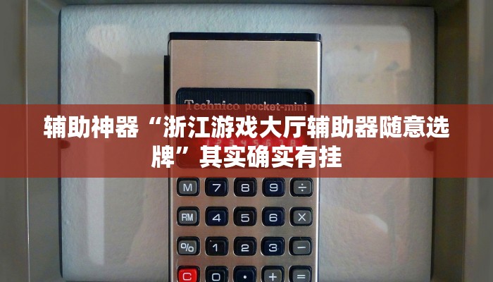 辅助神器“浙江游戏大厅辅助器随意选牌”其实确实有挂