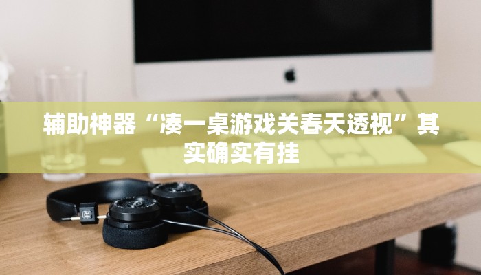 辅助神器“凑一桌游戏关春天透视”其实确实有挂