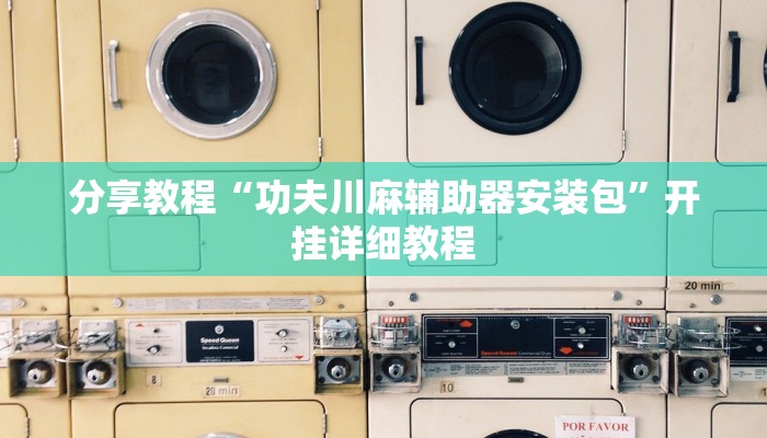 分享教程“功夫川麻辅助器安装包”开挂详细教程