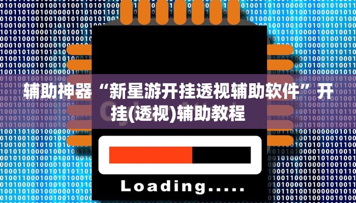 辅助神器“新星游开挂透视辅助软件”开挂(透视)辅助教程