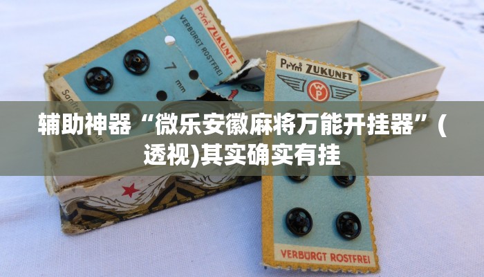 辅助神器“微乐安徽麻将万能开挂器”(透视)其实确实有挂