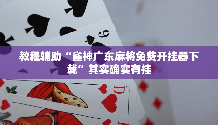 教程辅助“雀神广东麻将免费开挂器下载”其实确实有挂