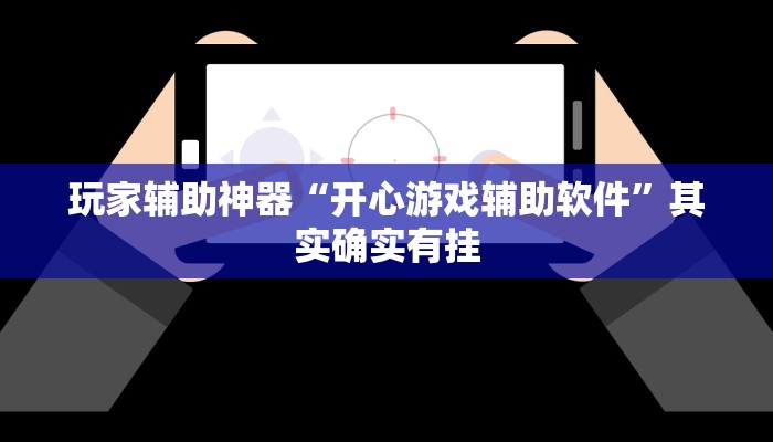 玩家辅助神器“开心游戏辅助软件”其实确实有挂