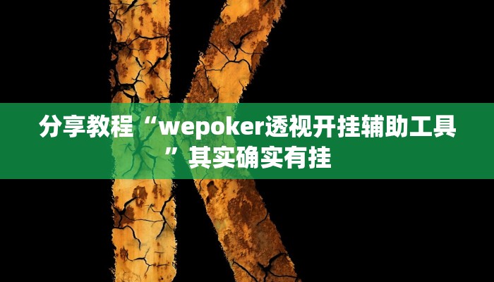 分享教程“wepoker透视开挂辅助工具”其实确实有挂