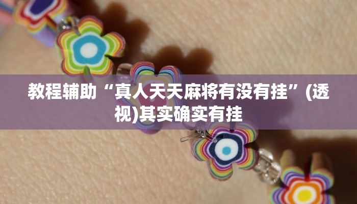 教程辅助“真人天天麻将有没有挂”(透视)其实确实有挂