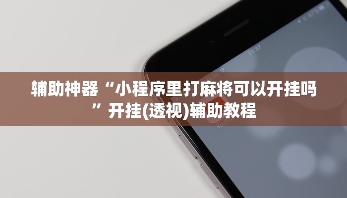 辅助神器“小程序里打麻将可以开挂吗”开挂(透视)辅助教程