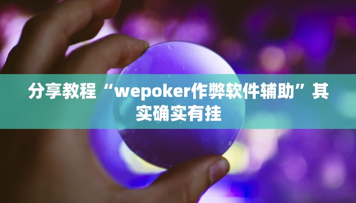 分享教程“wepoker作弊软件辅助”其实确实有挂