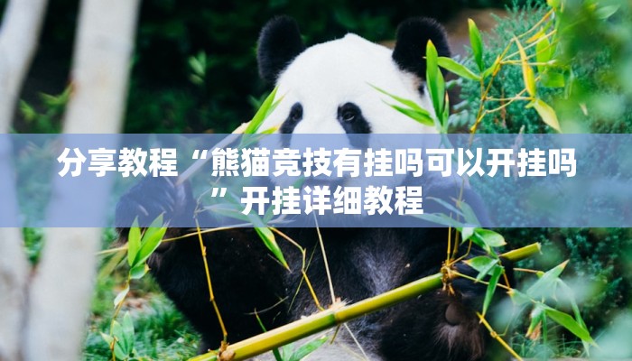 分享教程“熊猫竞技有挂吗可以开挂吗”开挂详细教程