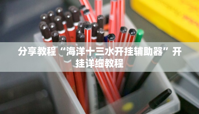 分享教程“海洋十三水开挂辅助器”开挂详细教程