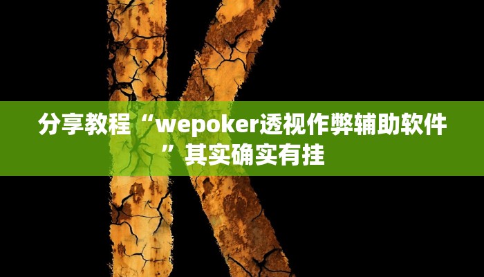 分享教程“wepoker透视作弊辅助软件”其实确实有挂