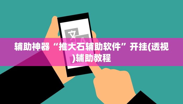 辅助神器“推大石辅助软件”开挂(透视)辅助教程