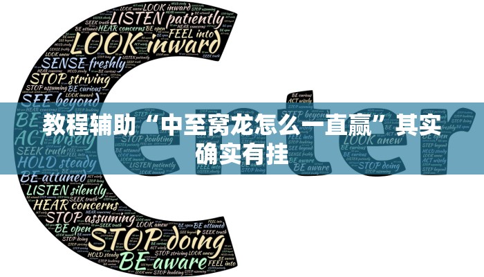 教程辅助“中至窝龙怎么一直赢”其实确实有挂