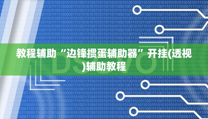 教程辅助“边锋掼蛋辅助器”开挂(透视)辅助教程