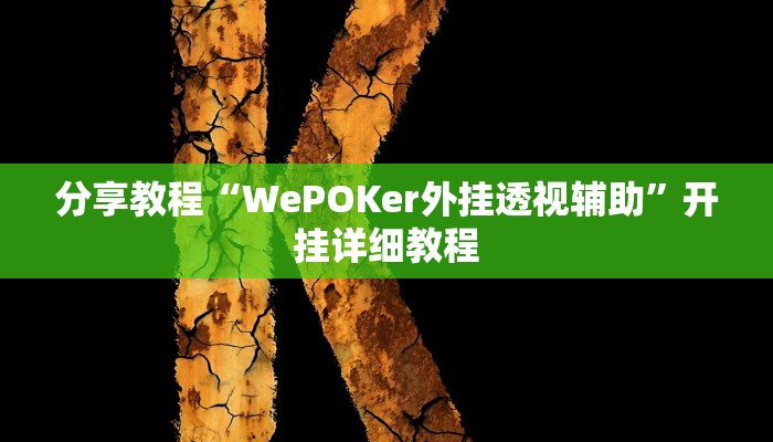 分享教程“WePOKer外挂透视辅助”开挂详细教程 分享教程“WePOKer外挂透视辅助”开挂详细教程