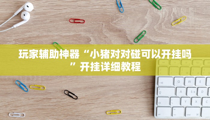 玩家辅助神器“小猪对对碰可以开挂吗”开挂详细教程