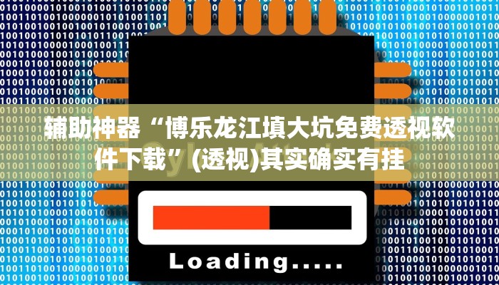 辅助神器“博乐龙江填大坑免费透视软件下载”(透视)其实确实有挂