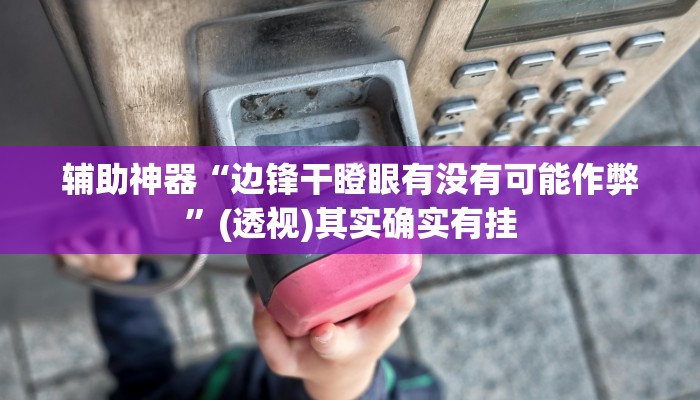 辅助神器“边锋干瞪眼有没有可能作弊”(透视)其实确实有挂