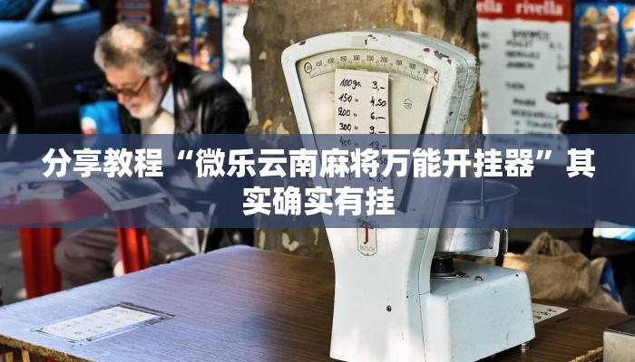 分享教程“微乐云南麻将万能开挂器”其实确实有挂