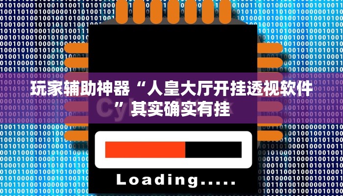 玩家辅助神器“人皇大厅开挂透视软件”其实确实有挂