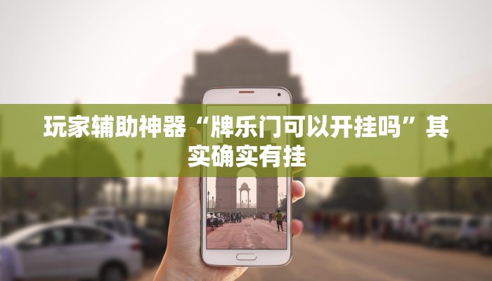 玩家辅助神器“牌乐门可以开挂吗”其实确实有挂