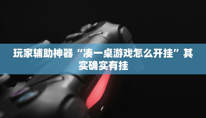 玩家辅助神器“凑一桌游戏怎么开挂”其实确实有挂