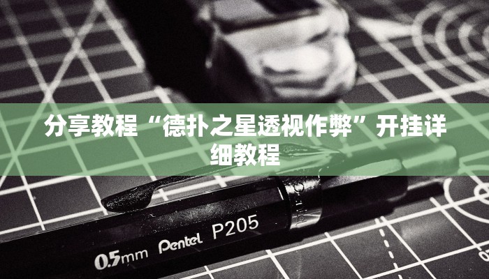 分享教程“德扑之星透视作弊”开挂详细教程