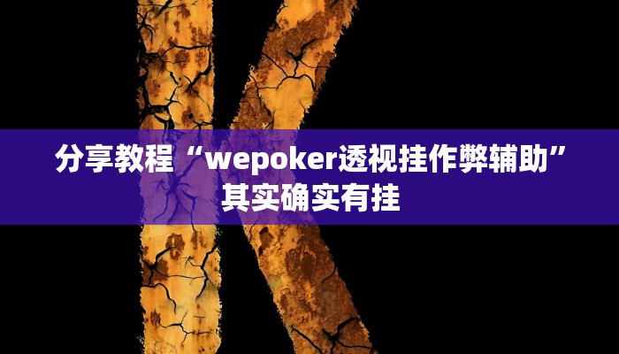 分享教程“wepoker透视挂作弊辅助”其实确实有挂
