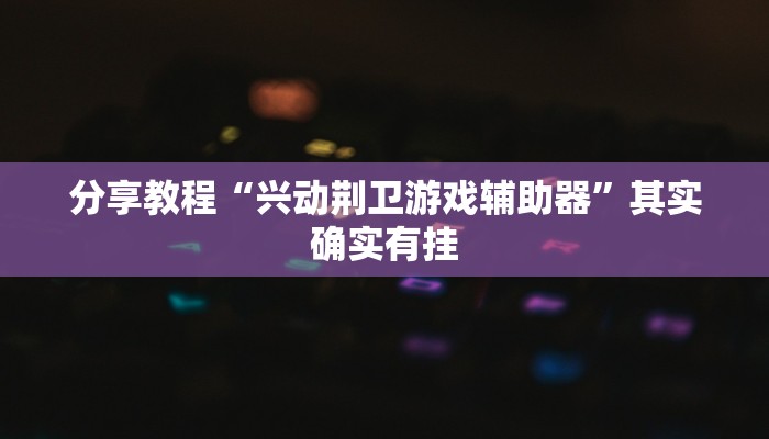 分享教程“兴动荆卫游戏辅助器”其实确实有挂 分享教程“兴动荆卫游戏辅助器”其实确实有挂