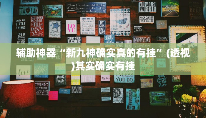 辅助神器“新九神确实真的有挂”(透视)其实确实有挂