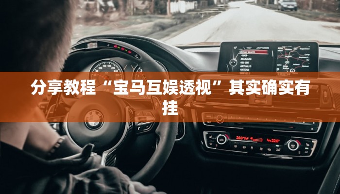 分享教程“宝马互娱透视”其实确实有挂 分享教程“宝马互娱透视”其实确实有挂