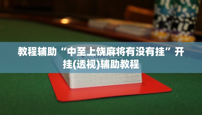 教程辅助“中至上饶麻将有没有挂”开挂(透视)辅助教程 教程辅助“中至上饶麻将有没有挂”开挂(透视)辅助教程