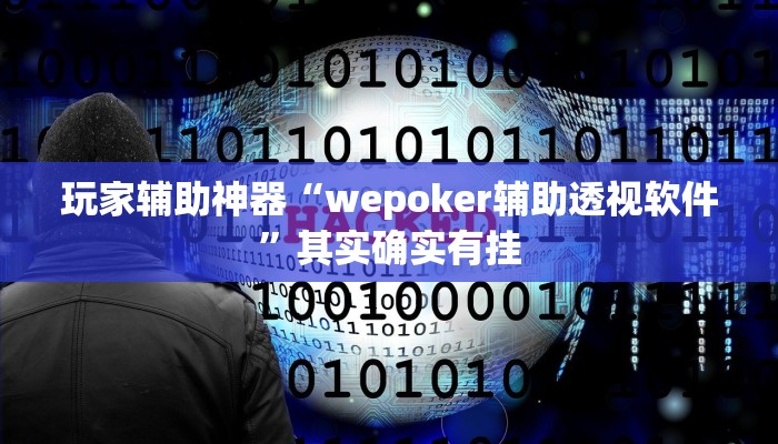 玩家辅助神器“wepoker辅助透视软件”其实确实有挂