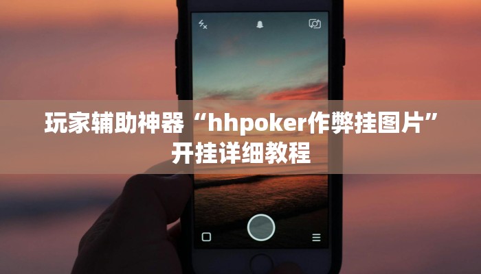 玩家辅助神器“hhpoker作弊挂图片”开挂详细教程