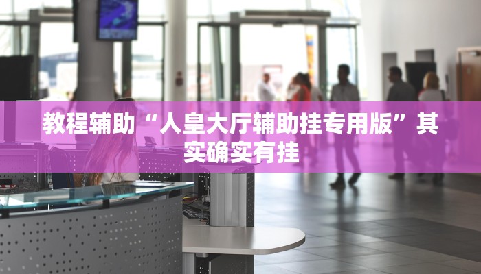 教程辅助“人皇大厅辅助挂专用版”其实确实有挂