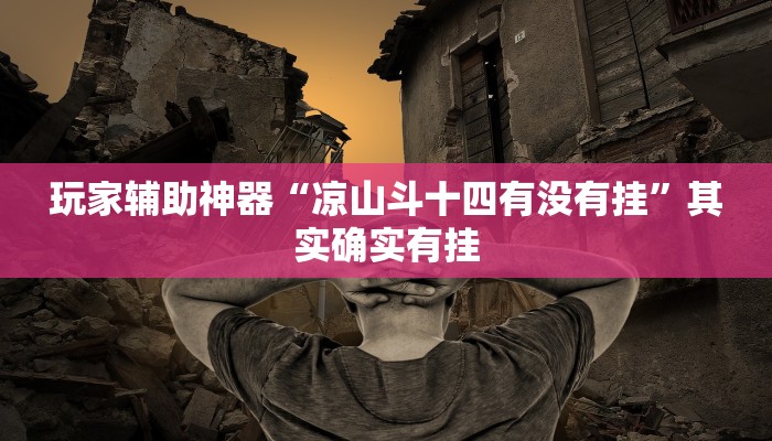 玩家辅助神器“凉山斗十四有没有挂”其实确实有挂