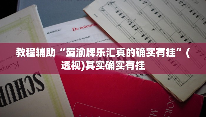 教程辅助“蜀渝牌乐汇真的确实有挂”(透视)其实确实有挂