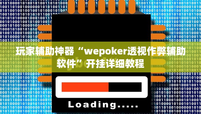 玩家辅助神器“wepoker透视作弊辅助软件”开挂详细教程