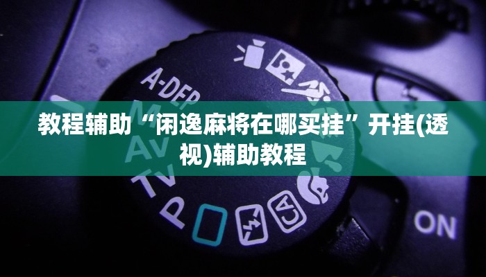 教程辅助“闲逸麻将在哪买挂”开挂(透视)辅助教程