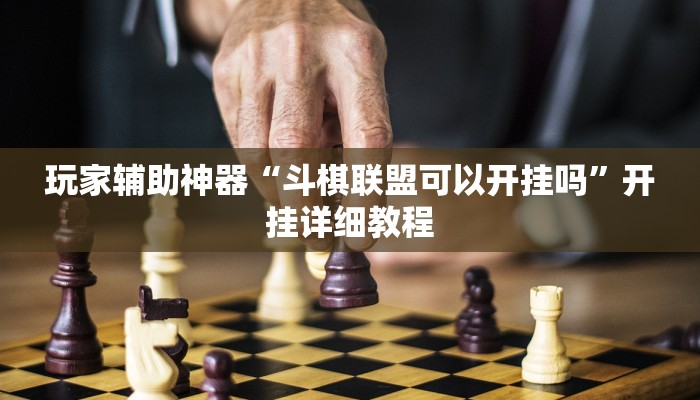 玩家辅助神器“斗棋联盟可以开挂吗”开挂详细教程