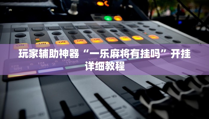 玩家辅助神器“一乐麻将有挂吗”开挂详细教程