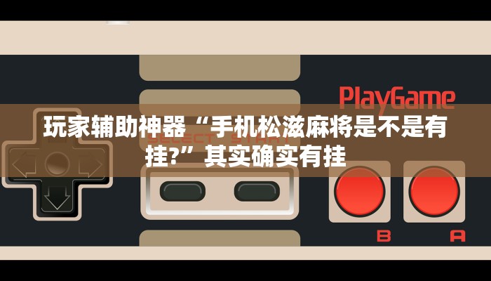 玩家辅助神器“手机松滋麻将是不是有挂?”其实确实有挂