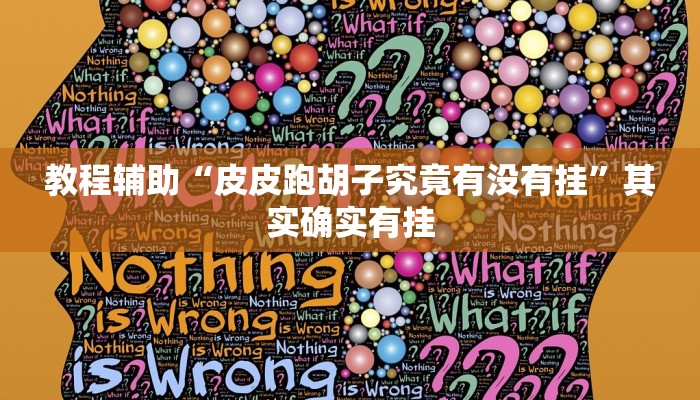 教程辅助“皮皮跑胡子究竟有没有挂”其实确实有挂