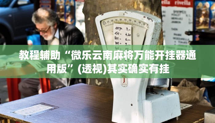 教程辅助“微乐云南麻将万能开挂器通用版”(透视)其实确实有挂