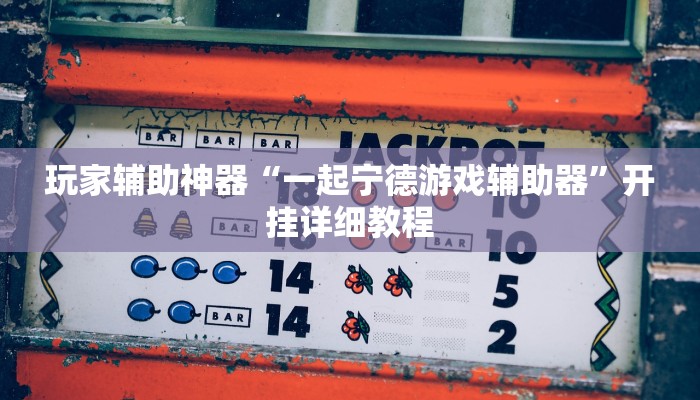 玩家辅助神器“一起宁德游戏辅助器”开挂详细教程