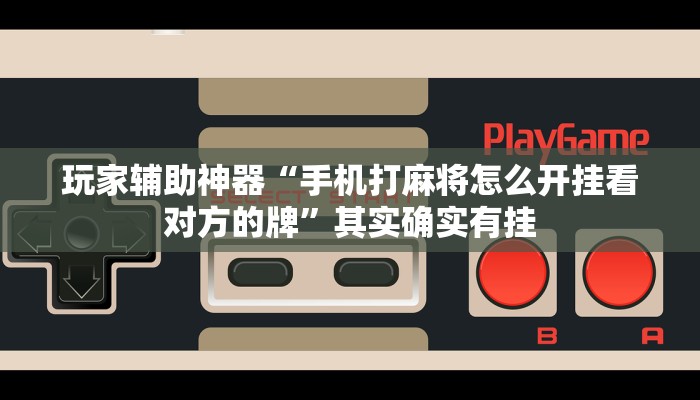 玩家辅助神器“手机打麻将怎么开挂看对方的牌”其实确实有挂