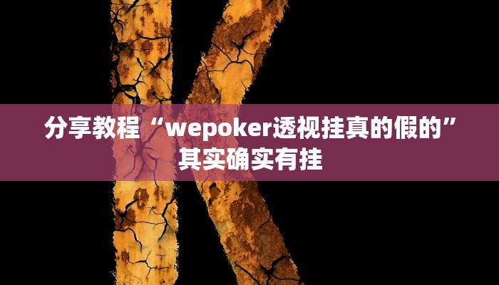 分享教程“wepoker透视挂真的假的”其实确实有挂 分享教程“wepoker透视挂真的假的”其实确实有挂
